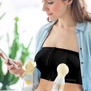 (L)-Medela Easy Expression Bustier Hands Free Pump, NWOT